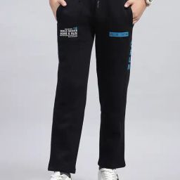 Monte Carlo Boys Navy Blue Cotton Blend Printed TrackPants-image-31
