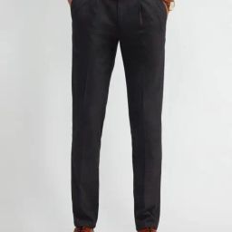 Arrow Grey Slim Fit Self Pattern Trousers-picture-13