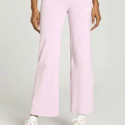 Puma Lilac Cotton Logo Print Sports Track Pants-image-94