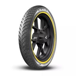 JK Tyres Blaze BR12 2.75-17 Tyre and Tube Fitted for Motorcycle-image-33