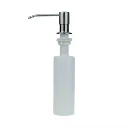 AMICICARE Kitchen Sink Soap Dispenser with 360 Degree Stainless Steel Rotating Head White & 300 ml Soap Bottle-16
