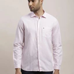 Turtle Light Pink Slim Fit Shirt-image-24