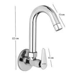 ALTURAS Jazz Brass Sink Cock Tap for Bathroom/Kitchen Pillar Tap (Set of 2)-image-23