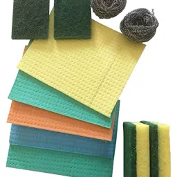 Brite Guard Polyester Cellulose Sponge (Multicolour) - Set of 11 Pieces-image-90
