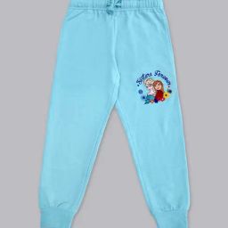 Kidsville Turquoise Printed Joggers-image-11