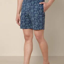 Free Authority Printed Captain America Navy Boxers for Men-image-40