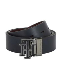 Tommy Hilfiger Navy & Brown Leather Reversible Belt for Men-9