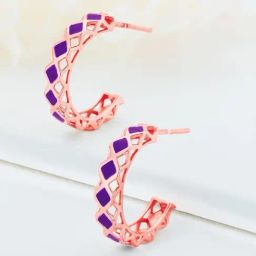 GIVA 92.5 Sterling Silver Eiffel Tower Romance Earrings for Women-image-63