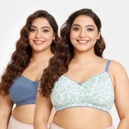 Rosaline by Zivame Multicolor Printed Double Layered Bra - Pack of 2-picture-39