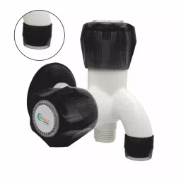 APL Apollo TP278 Spark 2 Way Bib Tap with Flange White & Black image 3