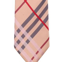 PELUCHE Beige & Black Checked Broad Tie-image-5