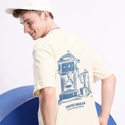 Aeropostale Graphic Printed Drop-Shoulder Sleeves Pure Cotton T-shirt-image-82
