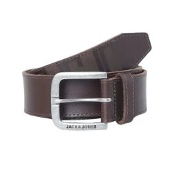 Jack & Jones Brown Printed Leather Casual Belt for Men-image-74