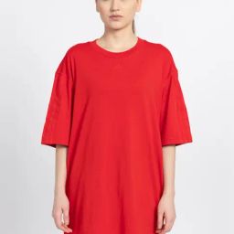 adidas Red Cotton Oversized T-Shirt-image-46