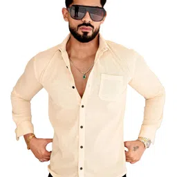 IKON FASHION Men Original Slim Fit Vertical Striped Spread Collar Casual Shirt-picture-1
