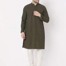 Ethnicity Men Thread Work Kurta-31