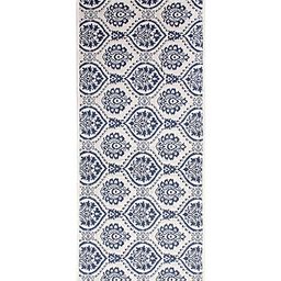 Saral Home Cotton Multi Purpose Jacquard Bedside Runner - White-image-62