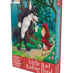 Popcorn  Little Red Ridding Hood Jigsaw Puzzle & Story Book Muilticolor - 30 Pieces-picture-39