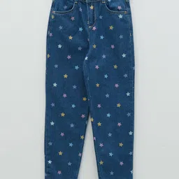 LC Waikiki Stars  Printed Button Down Jeans - Indigo Blue-picture-48