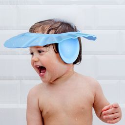 Baby Moo No Tears Safe Adjustable Bathing Shower Cap - Blue-26