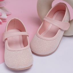 Neska Moda Shimmered Mary Jane Ballerinas - Pink-image-28