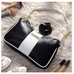 VISMIINTREND Women's Shoulder Bag Premium Pu Vegan Leather Stylish Side Hobo Purse Evening Party Handbag Birthday Anniversary Gift - Black-picture-34