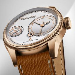 DOUBLERUN Men Skeleton Dial & Leather Straps Analogue Chronograph Watch H05N14017-50