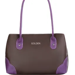 Golden Feather Art & Craft Colourblocked Handheld Bag-28