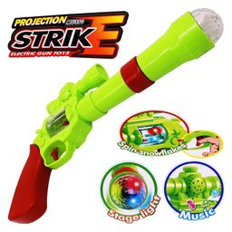New Pinch Battery Operated 3D Projection Strike Toy Gun with Vibrant Light & Sound Effects for KidsColor may vary image 4