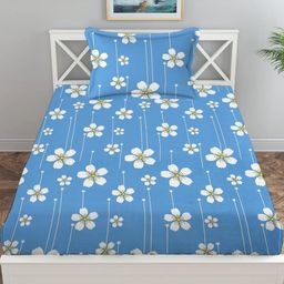 IVAZA Unisex Blue Bedsheets-image-62