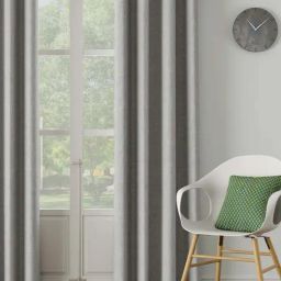 DDECOR Live Beautiful Grey Polyester 7 ft Door Curtain-picture-26