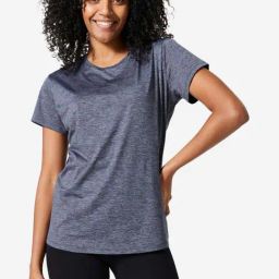 DOMYOS By Decathlon Grey Plain T-Shirt-image-89