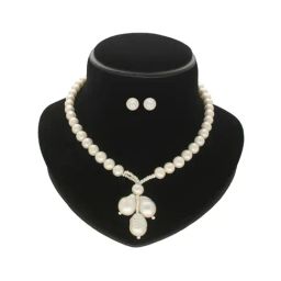 Sri Jagdamba Pearls Nisha 1 Line Round Pearl Set for Womens-image-21