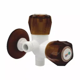 APL Apollo TP364 Venus 2 Way Angle Valve with Flange White & Brown image 2