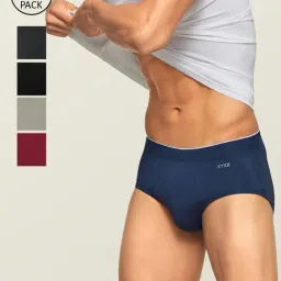 XYXX Multicolor Snug Fit Briefs - Pack of 5-image-84