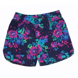 Kiddopanti Kids Navy Floral Print Shorts-picture-42