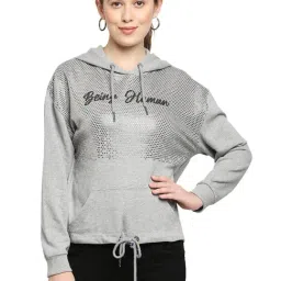 Being Human Grey Cotton Printed Hoodie-picture-30