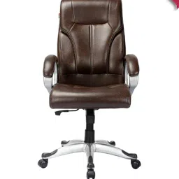 Adiko Systems Brown High Back Executive Revolving Office Chair-96