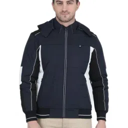 Monte Carlo Navy Regular Fit Hooded Jacket-15