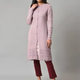 W Purple Full Sleeves Cardigan-picture-29