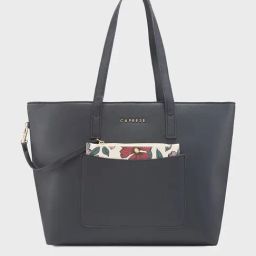 Caprese Daphny Black Solid Large Tote Handbag-image-91
