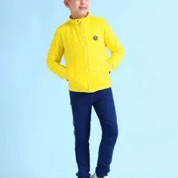 U.S. Polo Assn. Kids Yellow Solid Full Sleeves Jacket-picture-15