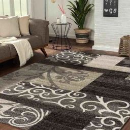Obsessions Light Beige Neo Classical Carpet - Large-47