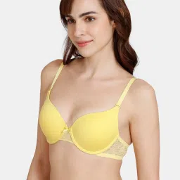 Zivame Yellow Medium Coverage Under-Wired Push-Up Bra image 3