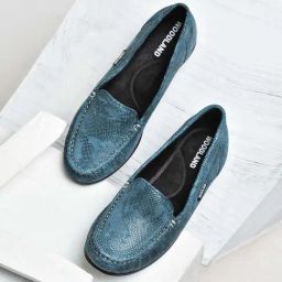 Woodland Women's Turquoise Casual Loafers-image-6