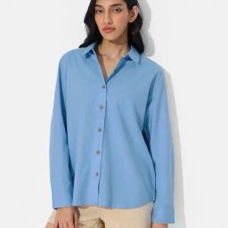 The Souled Store Blue Regular Fit Shirt-image-61