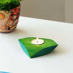 ExclusiveLane 'Jugnu Heera' Wooden Tea Light Holder-image-13