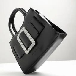 HauteSauce Black Medium Leather Mini Handbag-image-72