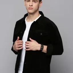 showoffff SHOW OFF Black Regular Fit Jacket image 3