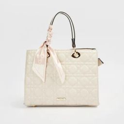 Code by Lifestyle Beige Textured Handbag-48